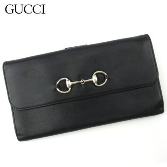 Gucci Horsebit long Wallet black leather - Picture 1 of 6